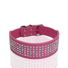 Brett hundhalsband med strass