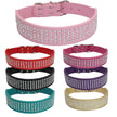 Brett hundhalsband med strass