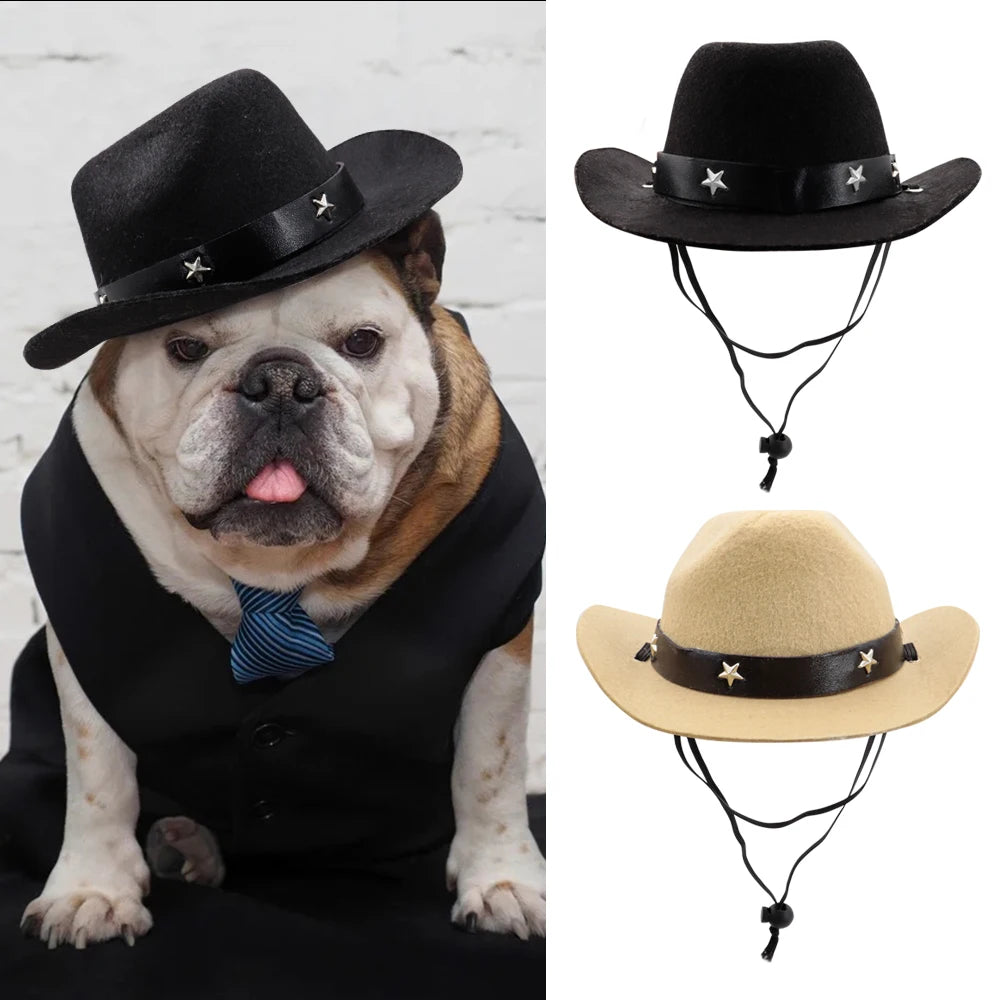 Cowboy hatt för hund