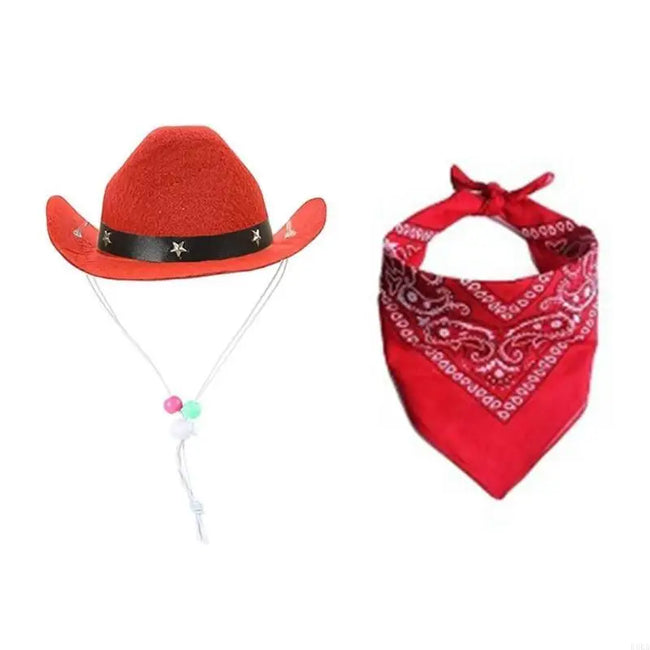 Cowboy kostym hatt & scarf