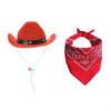 Cowboy kostym hatt & scarf
