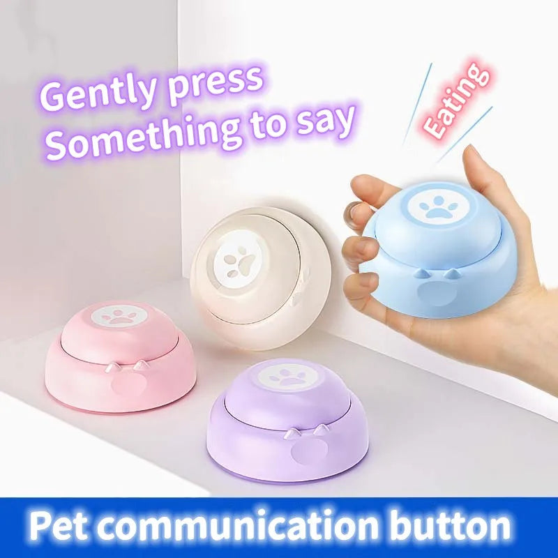 Kommunikationsknapp inspelningsbar för hund