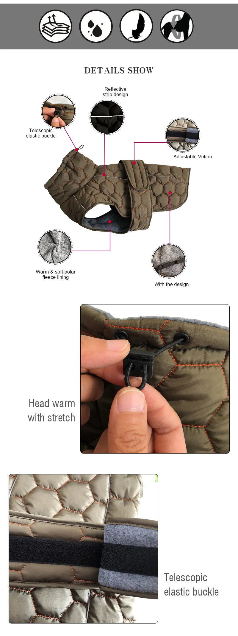 Täckjacka för hund