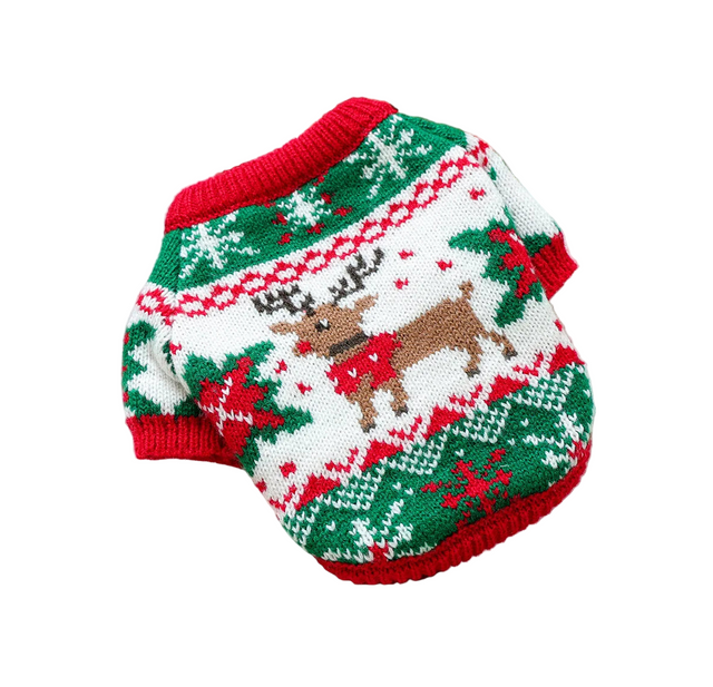 Stickad jultröja för hund