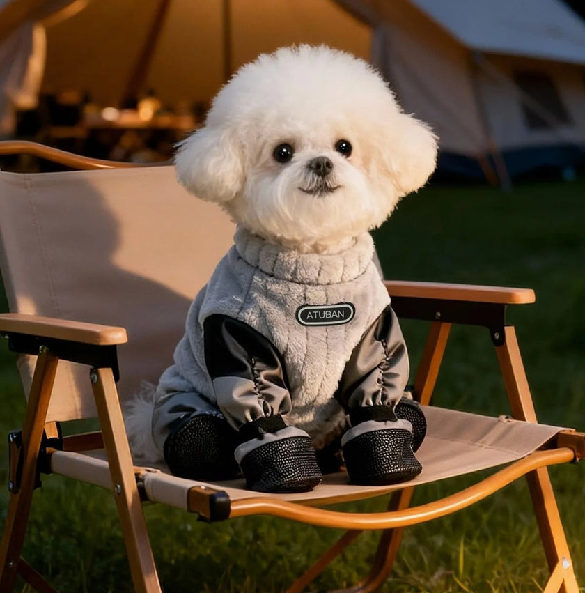 Hundoverall med skor