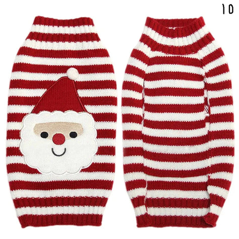 Stickad jultröja för hund