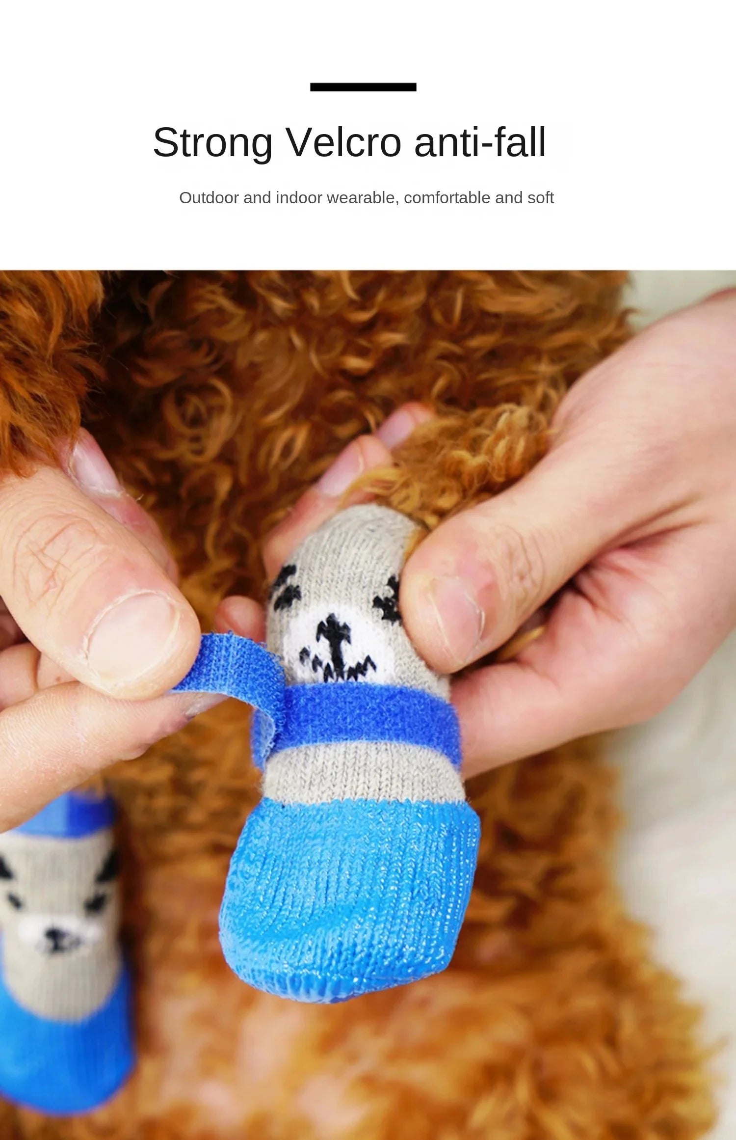 Vattenavvisande strumpor anti-slip för hund