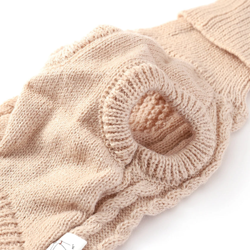 Stickad polotröja för hund