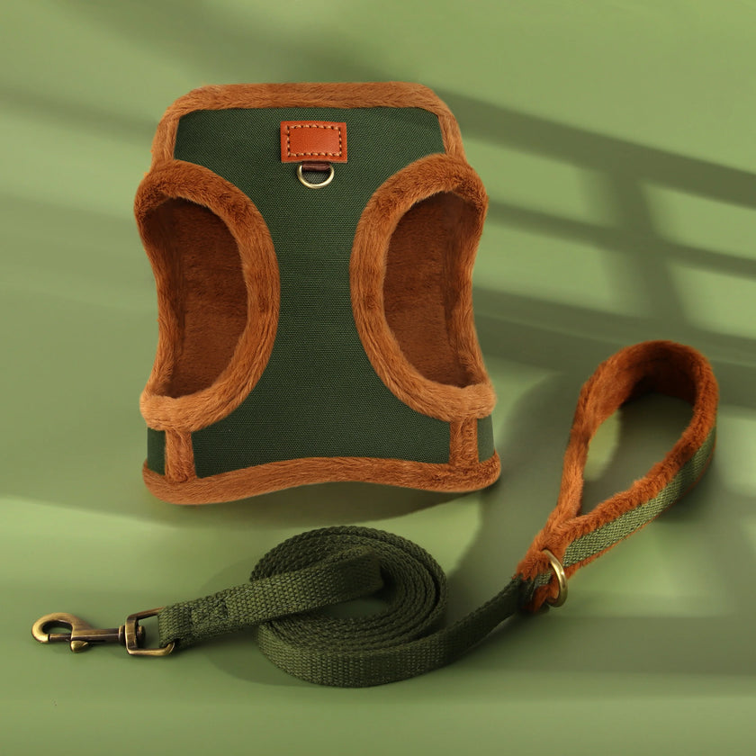 Pälsklädd sele för hund