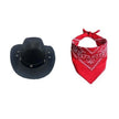 Cowboy kostym hatt & scarf