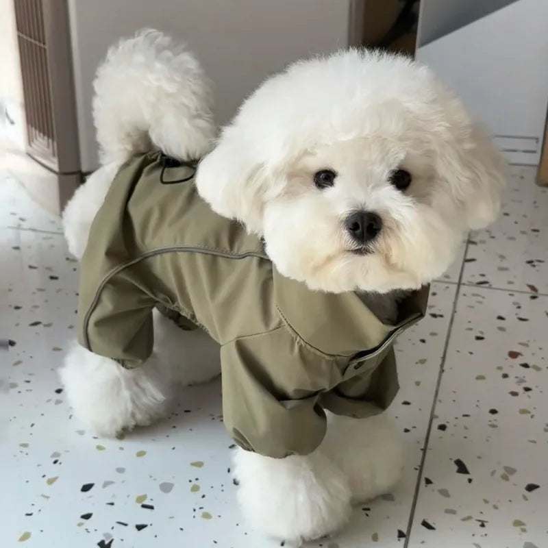 Vattentät overall för liten hund