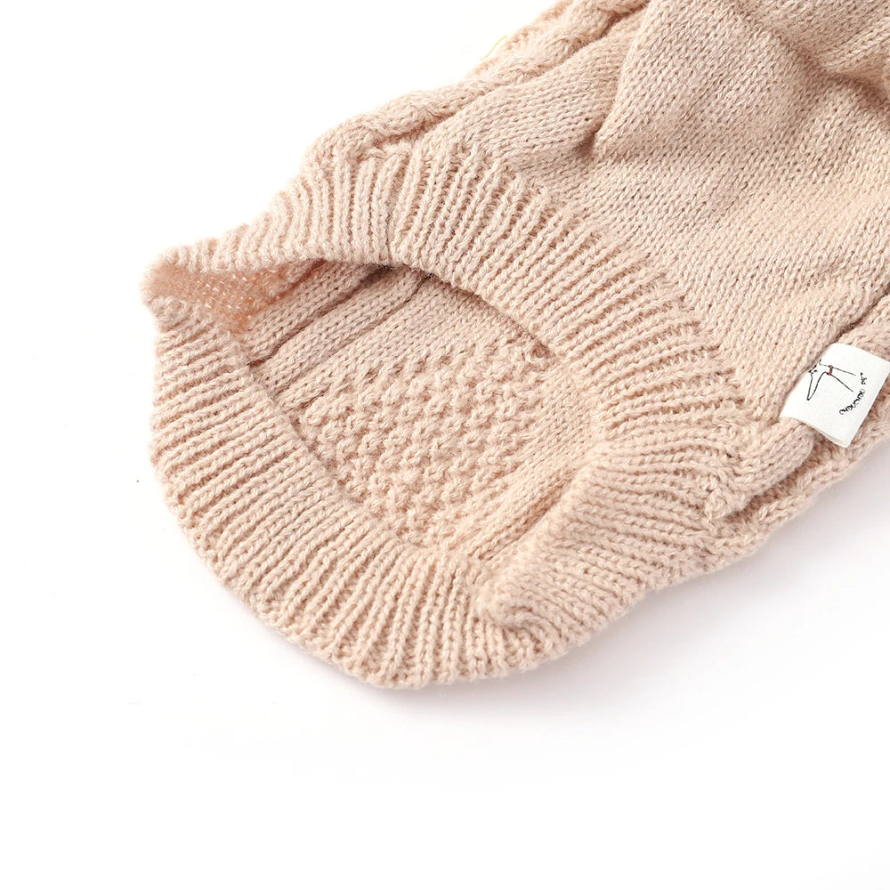 Stickad polotröja för hund