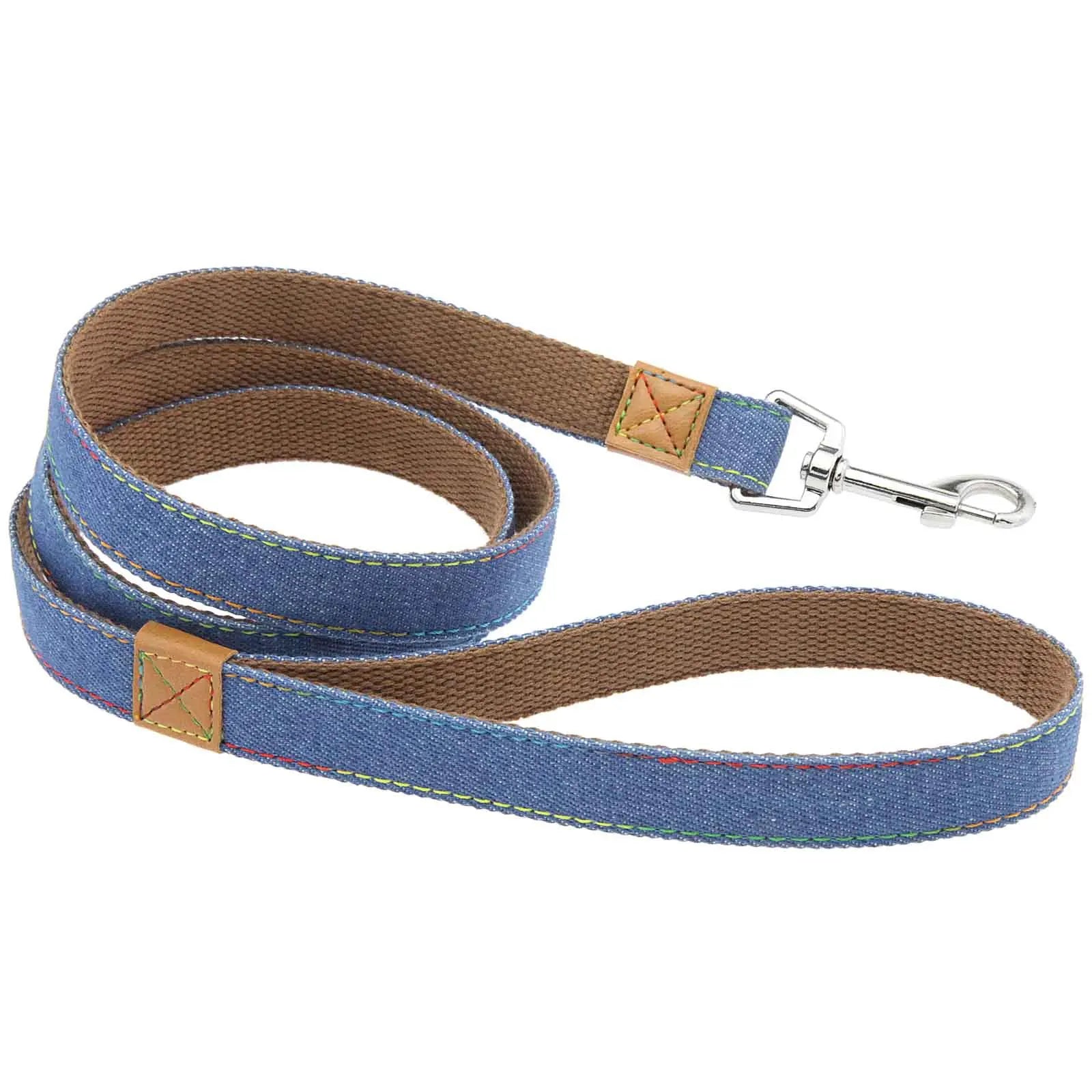 Hundsele i jeanstyg & koppel