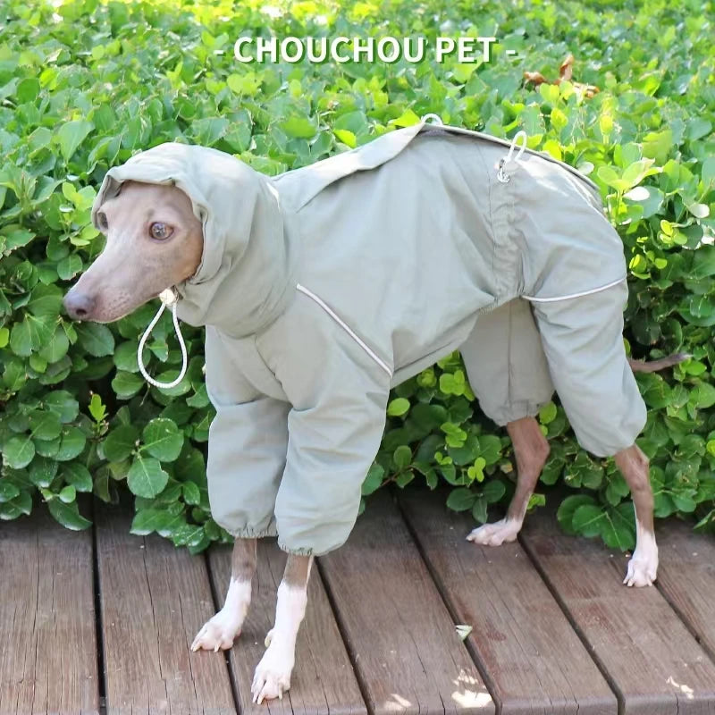 Vattentät overall för hund