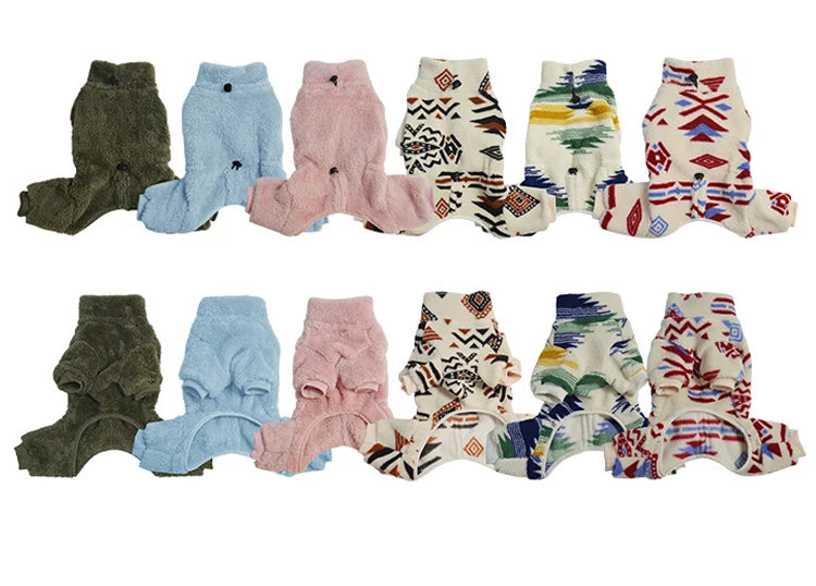 Fleeceoverall onesie för hund