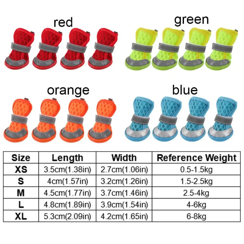 Sommarskor för hund