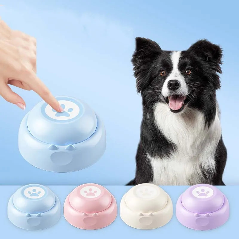 Kommunikationsknapp inspelningsbar för hund