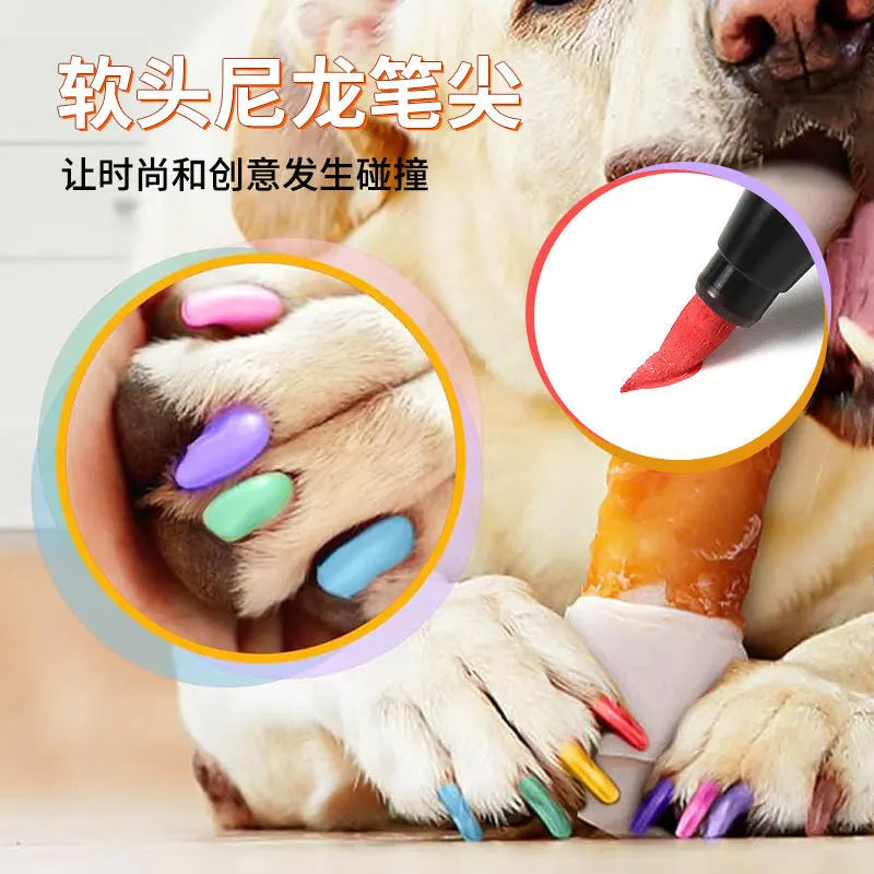 Nagelfärg för hund 12 färger