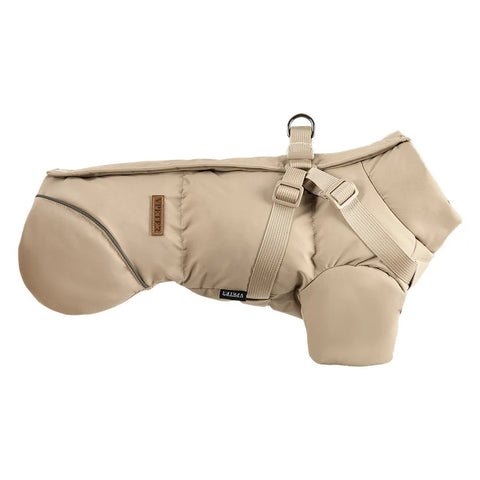 Winter jacket with harness for dog