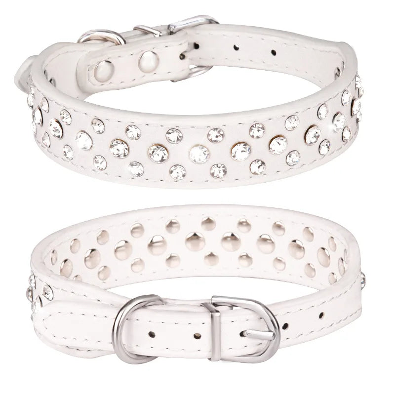 Hundhalsband med strass