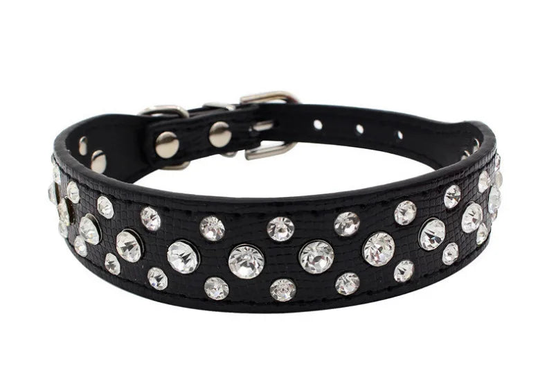 Hundhalsband med strass
