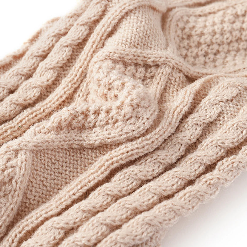 Stickad polotröja för hund