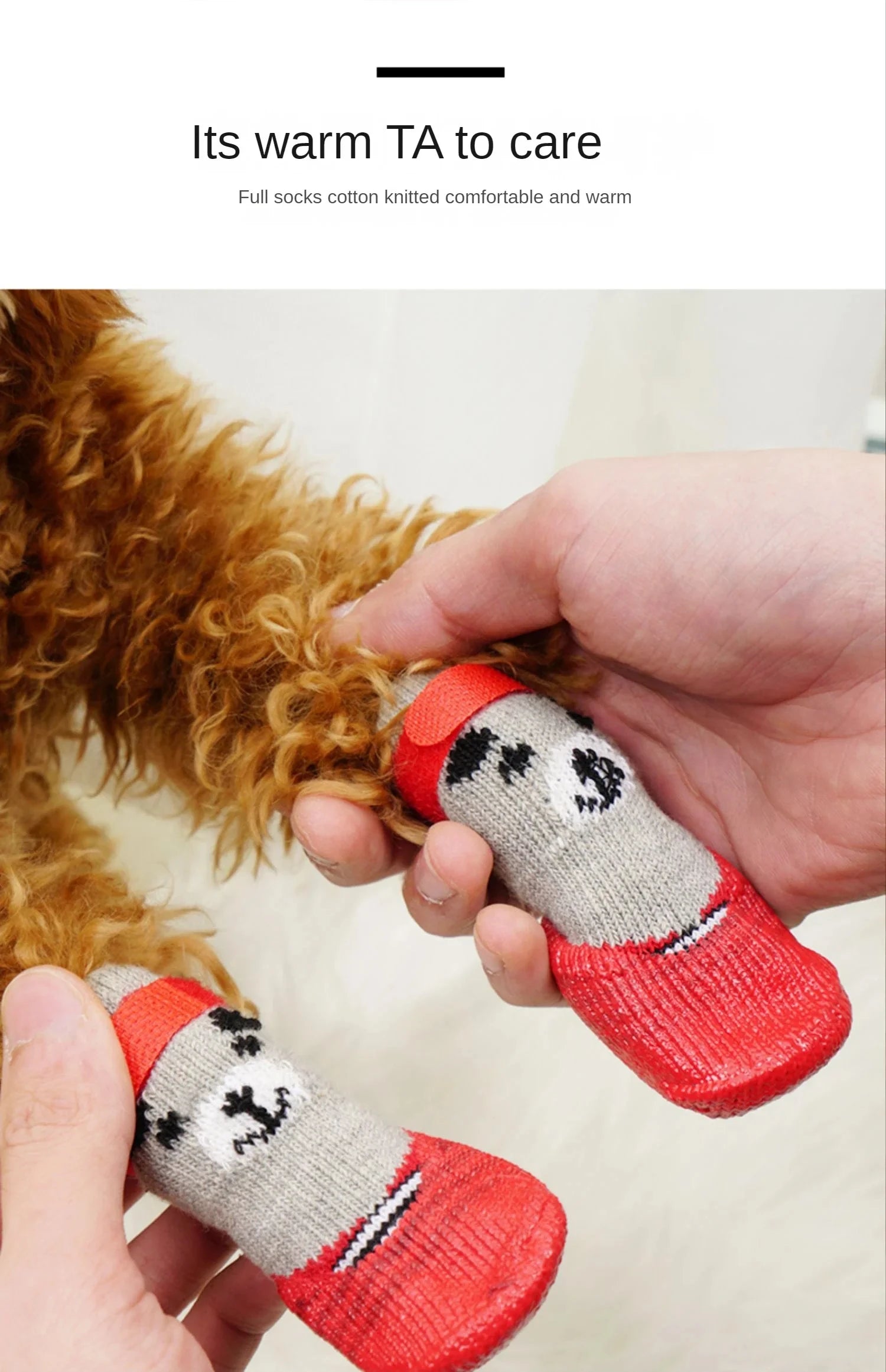 Vattenavvisande strumpor anti-slip för hund