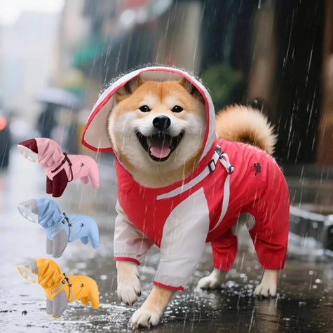 Vattentät overall för hund