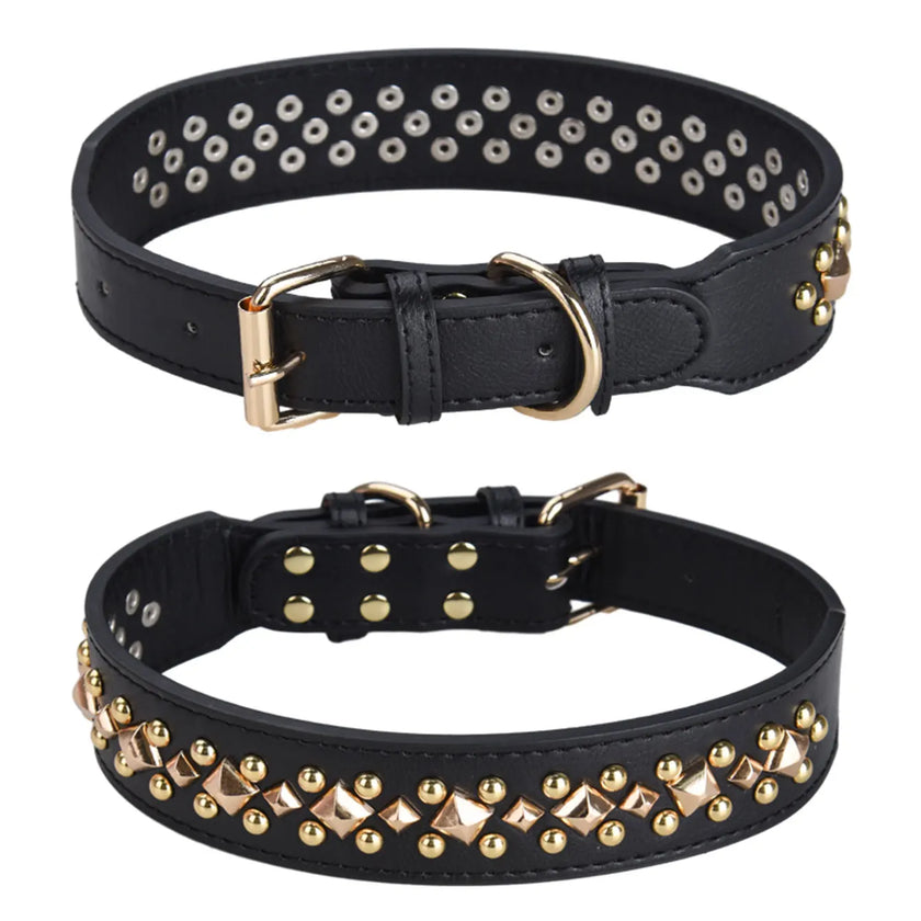 Hundhalsband med nitar