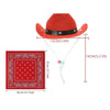 Cowboy kostym hatt & scarf