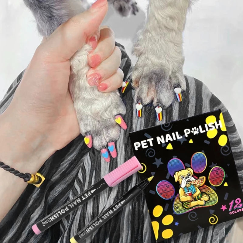 Nagellack för hund 12 färger