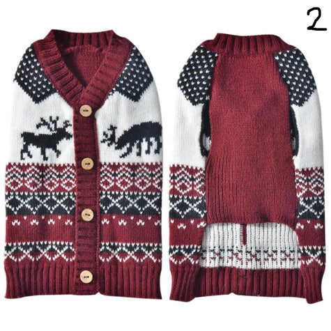 Stickad jultröja för hund