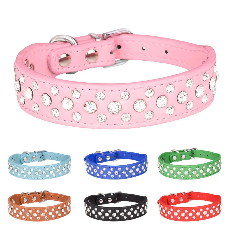 Hundhalsband med strass