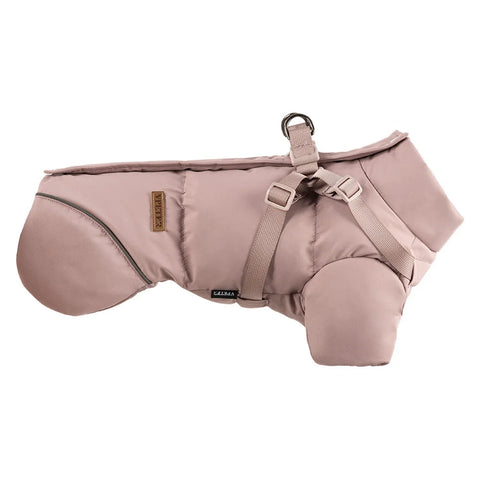 Winter jacket with harness for dog