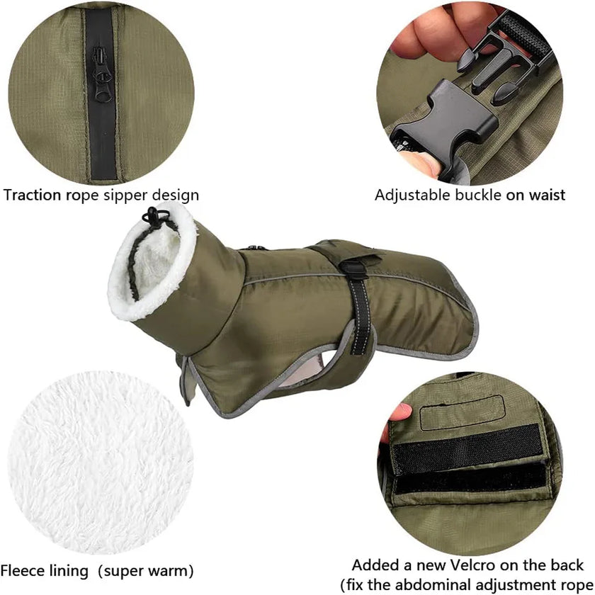 Vintertäcke för hund