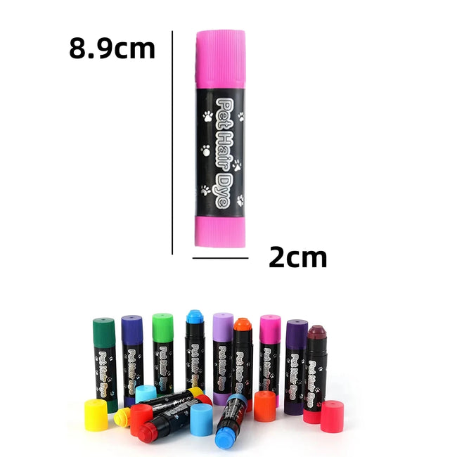 Färgpennor för hundpäls 12 färger