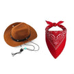 Cowboy kostym hatt & scarf