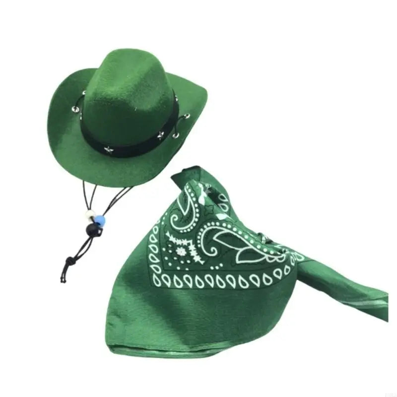 Cowboy kostym hatt & scarf