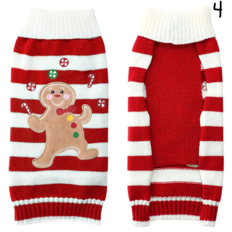 Stickad jultröja för hund