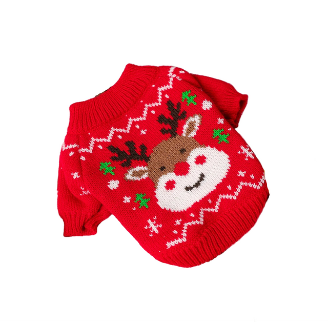 Stickad jultröja för hund