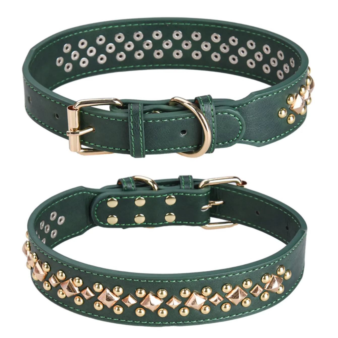 Hundhalsband med nitar