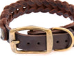 Flätat hundhalsband