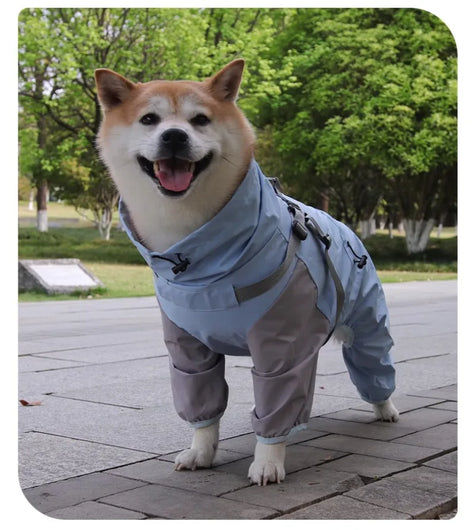 Vattentät overall för hund