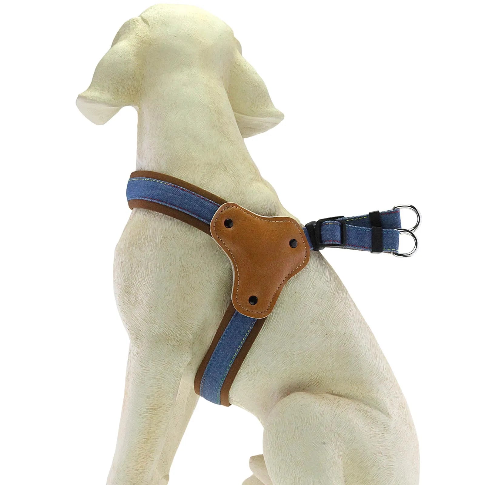 Hundsele i jeanstyg & koppel