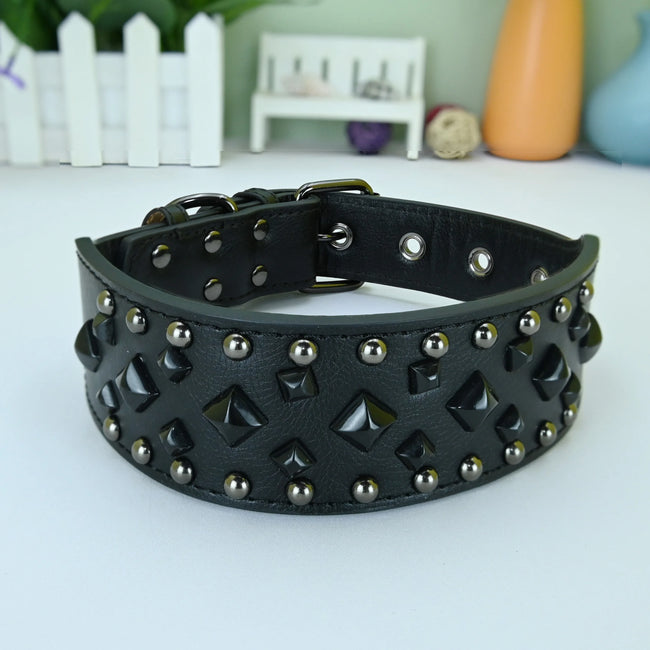 Hundhalsband med nitar