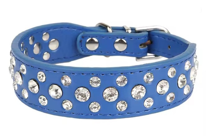 Hundhalsband med strass
