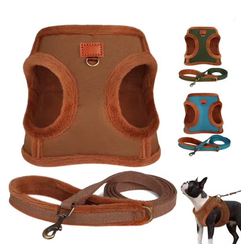 Pälsklädd sele för hund